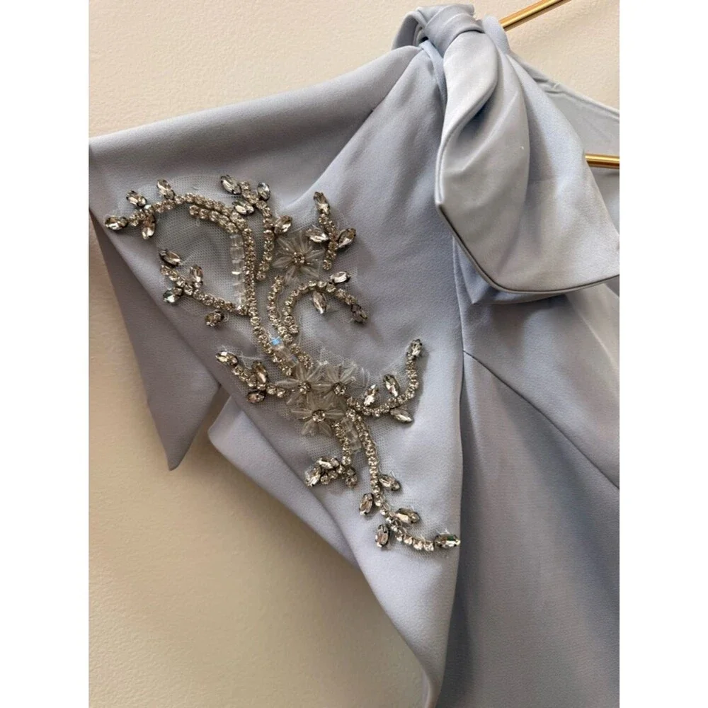 ✨ NWT Marchesa Notte Embellished Satin Crepe Gown ✨